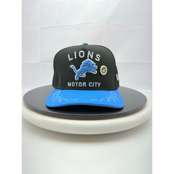 New Era Other - New Era Detroit Lions 2025 Draft Black 59FIFTY A-Frame Fitted Hat Size 7 3/8 NFL